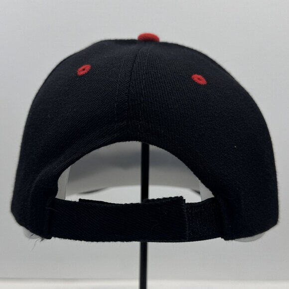 Arizona Themed Black Hat Red Embroidered Adjustable Strap Baseball Cap NEW - Picture 3 of 9